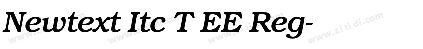 Newtext Itc T EE Reg字体转换